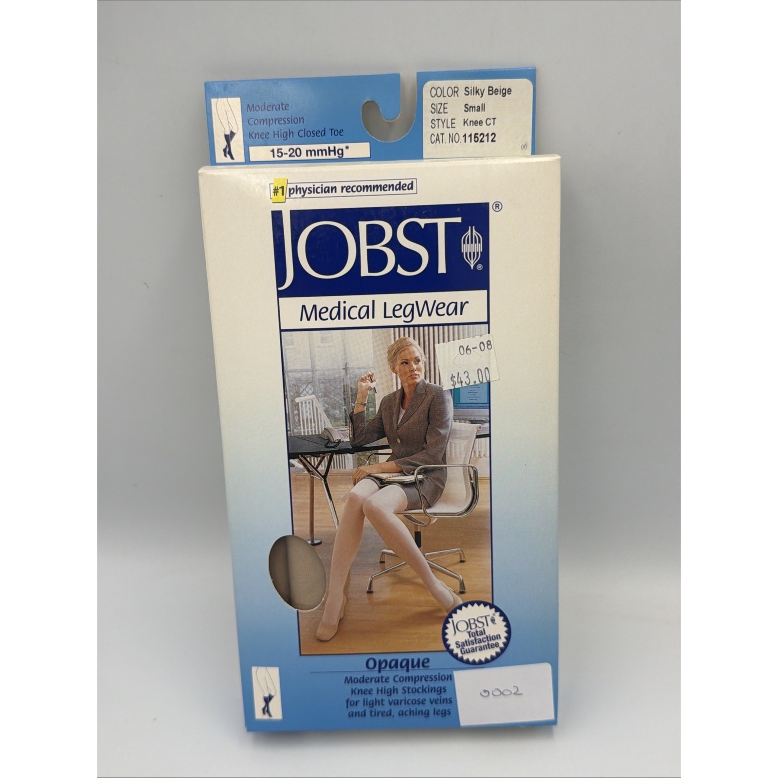 Jobst Opaque Knee High Compression Stockings 1520 Mmhg Small Silky Beige Ct New Jobst Opaque Knee High Compression Stockings 1520 Mmhg Small Silky Beige Ct New